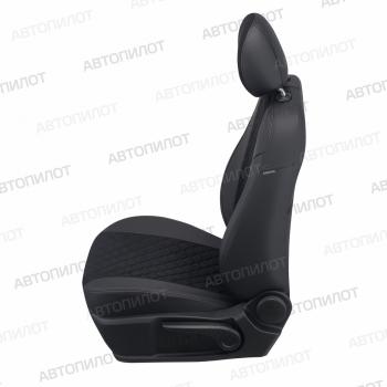 14 249 р. Чехлы на сиденья Алькантара ромб (40/60 экокожа) Автопилот Mazda CX-5 KE дорестайлинг (2011-2014) (черный)  с доставкой в г. Воронеж. Увеличить фотографию 4