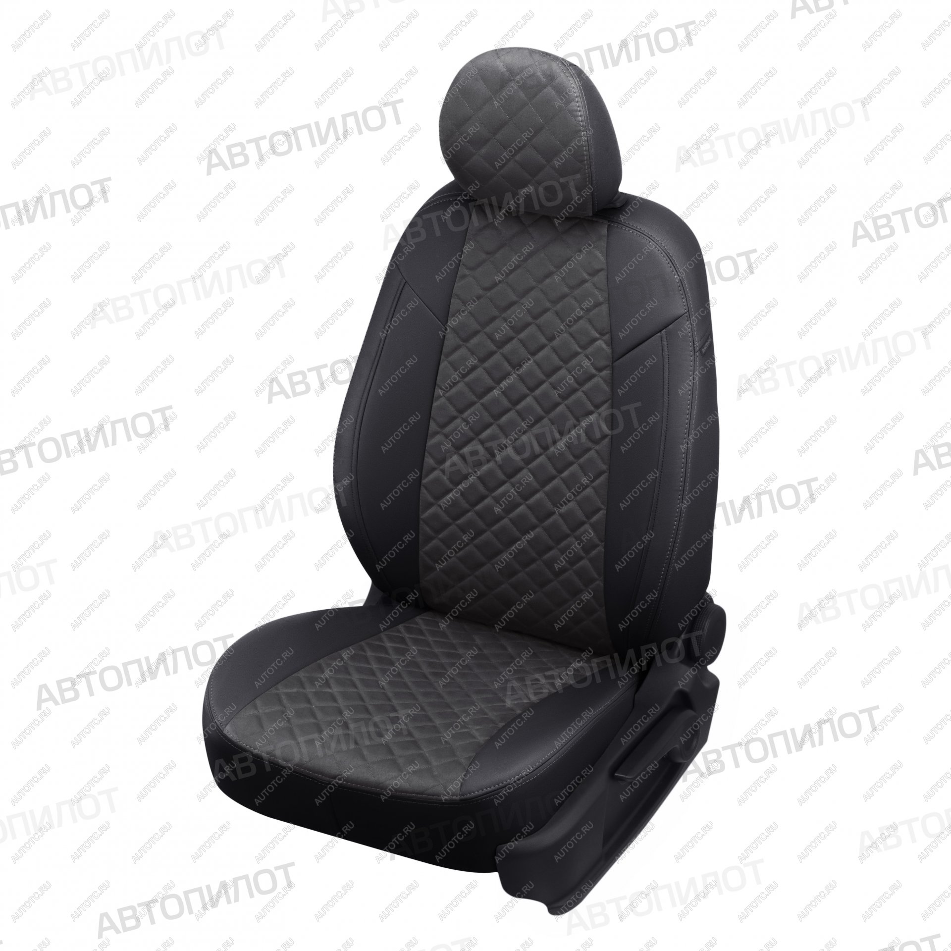 8 749 р. Чехлы на сиденья Алькантара ромб (40/60 экокожа) Автопилот  Mazda CX-5  KE (2011-2017) дорестайлинг, рестайлинг (черный/темно-серый)  с доставкой в г. Воронеж