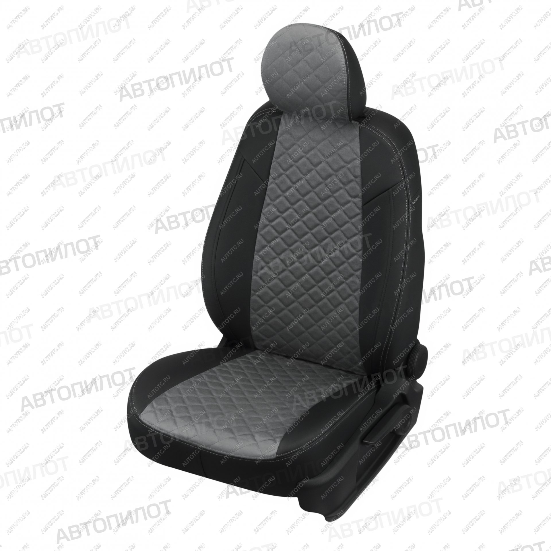 8 749 р. Чехлы на сиденья Алькантара ромб (40/60 экокожа) Автопилот  Mazda CX-5  KE (2011-2017) дорестайлинг, рестайлинг (черный/серый)  с доставкой в г. Воронеж