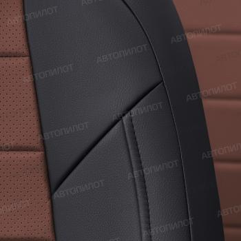 13 849 р. Чехлы на сиденья Экокожа (к. Drive экокожа) Автопилот  Mazda CX-5  KF (2016-2025) (черный/темно-коричневый)  с доставкой в г. Воронеж. Увеличить фотографию 6