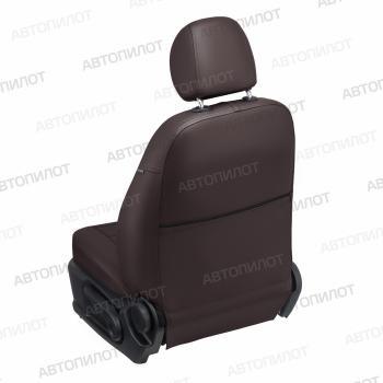 13 849 р.  Чехлы на сиденья Экокожа (раздел. 40/60 экокожа) Автопилот  Nissan X-trail  1 T30 (2000-2007) дорестайлинг, рестайлинг (черный/шоколад)  с доставкой в г. Воронеж. Увеличить фотографию 5