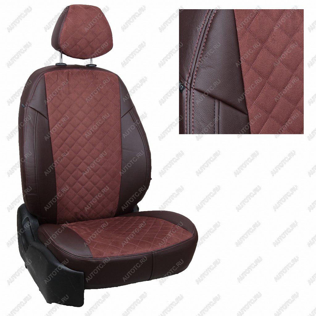 14 249 р. Чехлы Автопилот Opel Corsa D Hb (4060) с 06-14г., Алькантара ромб  op-ko-kdk-shosho-ar  с доставкой в г. Воронеж