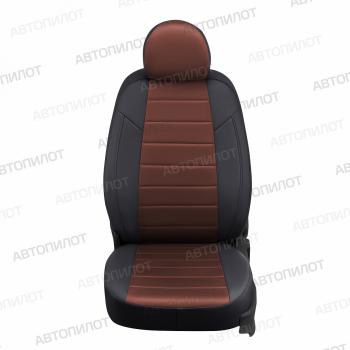 13 849 р. Чехлы на сиденья Алькантара (раздел. 40/60 экокожа) Автопилот  Renault Fluence - Megane  купе 3 дв. (черный/шоколад)  с доставкой в г. Воронеж. Увеличить фотографию 6