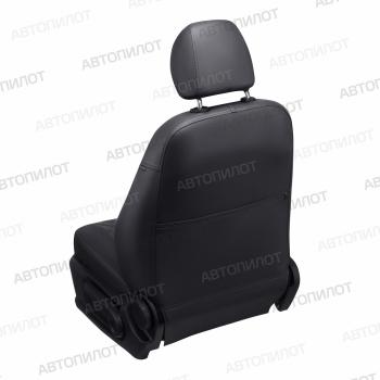 8 749 р.  Чехлы на сиденья Алькантара ромб (раздел. 40/60 без подушек безопасности экокожа) Автопилот  Nissan Terrano  D10 (2013-2022), Renault Duster  HS (2010-2015), Renault Sandero  (BS) (2009-2014) (черный/темно-серый)  с доставкой в г. Воронеж. Увеличить фотографию 5