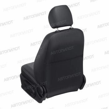 8 749 р. Чехлы на сиденья Ромб (к. Active раздел. расздел. 40/60 без подлокот. экокожа) Автопилот Skoda Karoq NU7 дорестайлинг (2017-2021) (черный/серый)  с доставкой в г. Воронеж. Увеличить фотографию 6