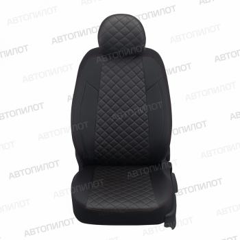 14 449 р.  Чехлы на сиденья Ромб (5 мест 3 отдел. части экокожа) Автопилот  Toyota Verso  R20 (2009-2012) дорестайлинг (черный/строчка красная)  с доставкой в г. Воронеж. Увеличить фотографию 5