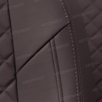 14 449 р. Чехлы на сиденья Ромб (к. Comfort Luxe экокожа) Автопилот  Уаз Патриот ( 23632,  3163 5 дв.) (2016-2025) 2-ой рестайлинг пикап, 2-ой рестайлинг (шоколад)  с доставкой в г. Воронеж. Увеличить фотографию 6