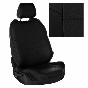 8 249 р. Чехлы на сиденья Экокожа (к. Sport Line Comfort Line раздел. 40/60 + вырез под подлокот.+ надкрыльн. экокожа) Автопилот Volkswagen Passat B6 седан (2005-2011) (черный)  с доставкой в г. Воронеж. Увеличить фотографию 2