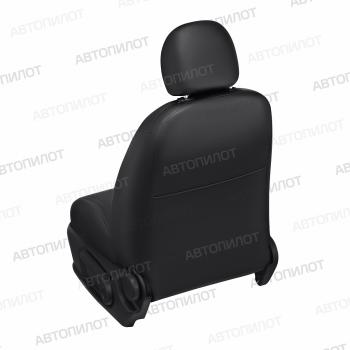 4 199 р. Чехлы на сиденье универсальные (3 места экокожа) Автопилот ГАЗ 66 (1964-1999) (черный/белый)  с доставкой в г. Воронеж. Увеличить фотографию 3