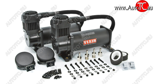 45 999 р. Комплект из 2-х компрессоров VIAIR 444C, черный матовый Viair 44442  с доставкой в г. Воронеж