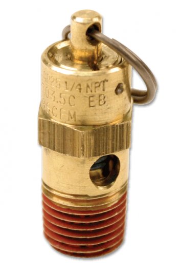 1 639 р. Клапан предохранительный VIAIR 155 PSI, 14M Viair 92155  с доставкой в г. Воронеж. Увеличить фотографию 1