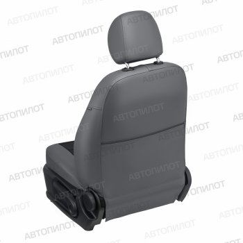 13 849 р. Чехлы сидений Экокожа (5 мест экокожа) Автопилот  Chery Tiggo 8 PRO (2021-2025) (серый/черный)  с доставкой в г. Воронеж. Увеличить фотографию 4