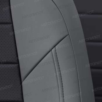 13 849 р. Чехлы сидений Экокожа (5 мест экокожа) Автопилот  Chery Tiggo 8 PRO (2021-2025) (серый/черный)  с доставкой в г. Воронеж. Увеличить фотографию 7
