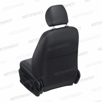 8 749 р. Чехлы сидений Ромб (5 мест экокожа) Автопилот  Chery Tiggo 8 PRO (2021-2025) (черный/серый)  с доставкой в г. Воронеж. Увеличить фотографию 4
