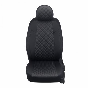 14 449 р. Чехлы сидений Ромб (5 мест экокожа) Автопилот  Chery Tiggo 8 PRO (2021-2025) (черный/синяя строчка)  с доставкой в г. Воронеж. Увеличить фотографию 4