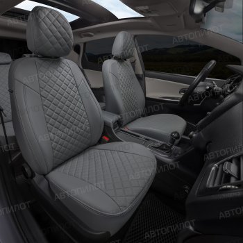 14 449 р. Чехлы сидений Ромб (5 мест экокожа) Автопилот  Chery Tiggo 8 PRO (2021-2025) (серый)  с доставкой в г. Воронеж. Увеличить фотографию 6