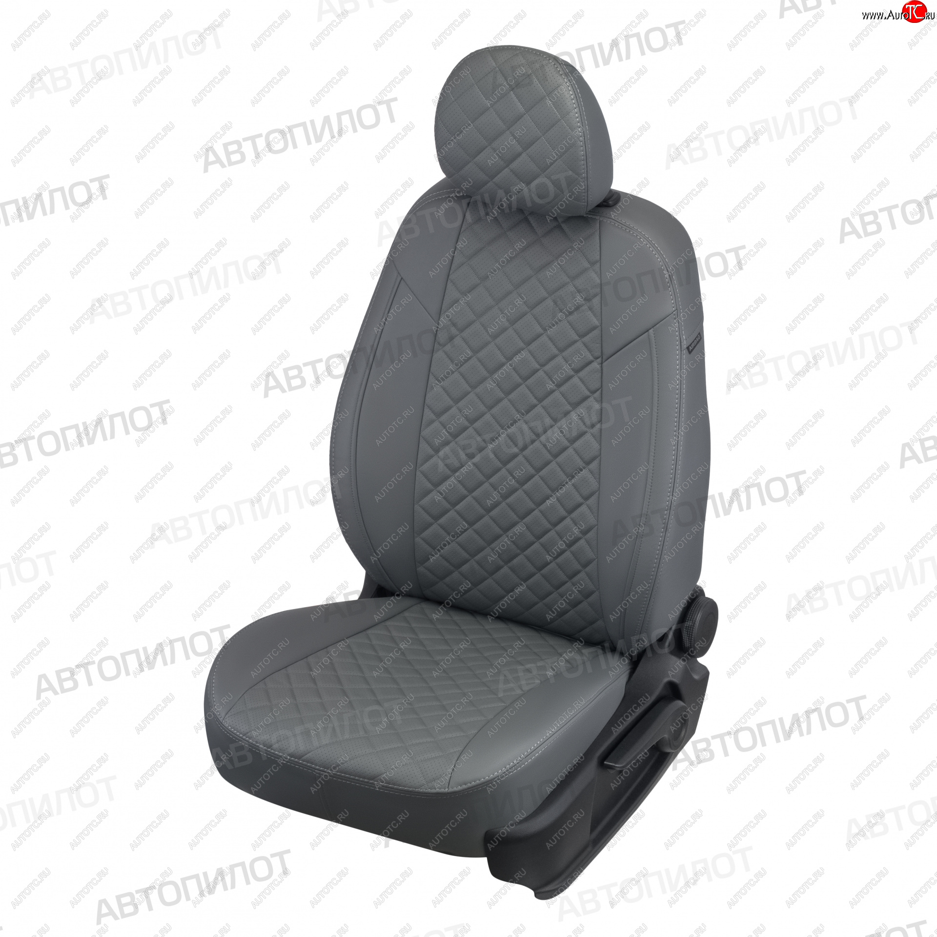 14 449 р. Чехлы сидений Ромб (5 мест экокожа) Автопилот  Chery Tiggo 8 PRO (2021-2025) (серый)  с доставкой в г. Воронеж