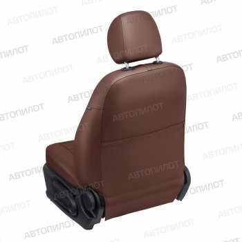 14 449 р. Чехлы сидений Ромб (5 мест экокожа) Автопилот  Chery Tiggo 8 PRO (2021-2025) (темно-коричневыйй)  с доставкой в г. Воронеж. Увеличить фотографию 4