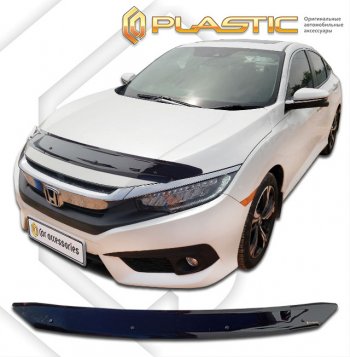 Дефлектор капота (Япония) CA-Plastic Honda Civic  FK7 (2017-2019) хэтчбэк 5 дв. дорестайлинг