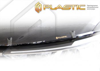 Дефлектор капота (рынок Японии) CA-Plastic Toyota Corolla E210 хэтчбэк 5 дв. дорестайлинг (2018-2022) (Шелкография черная)