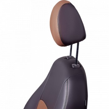 6 599 р. Комплект чехлов для сидений (РЗС 60/40, 2П Илана+Орегон) ТУРИН Lord Autofashion  Chery Kimo  A1 (2008-2014) хэтчбэк (черный, вставка темно-коричневая, строчка темно-коричневая)  с доставкой в г. Воронеж. Увеличить фотографию 5