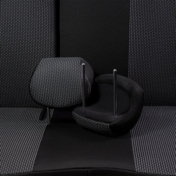 5 599 р. Комплект чехлов для сидений (РЗСиС 60/40 жаккард) Дублин Lord Autofashion Chevrolet Niva 2123 дорестайлинг (2002-2008) (серый, вставка Сеул серая, строчка серая)  с доставкой в г. Воронеж. Увеличить фотографию 5