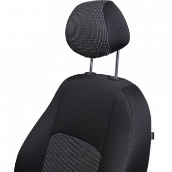 5 599 р. Комплект чехлов для сидений (РЗСиС 60/40 жаккард) Дублин Lord Autofashion Chevrolet Niva 2123 дорестайлинг (2002-2008) (серый, вставка Сеул серая, строчка серая)  с доставкой в г. Воронеж. Увеличить фотографию 8