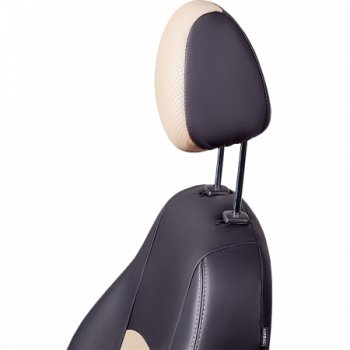 7 999 р. Комплект чехлов для сидений, (РЗСиС 60/40 Илана+Орегон) ТУРИН Lord Autofashion Chevrolet Niva 2123 дорестайлинг (2002-2008) (черный, вставка бежевая, строчка бежевая)  с доставкой в г. Воронеж. Увеличить фотографию 3