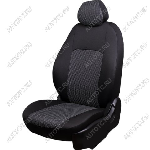 5 949 р. Комплект чехлов для сидений (РЗСиС 60/40 2Г жаккард) Дублин Lord Autofashion  Chevrolet Niva 2123 рестайлинг (2009-2020) (серый, вставка Сеул серая, строчка серая)  с доставкой в г. Воронеж
