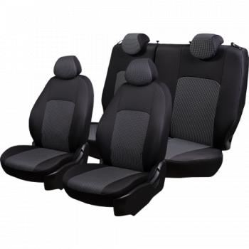 5 949 р. Комплект чехлов для сидений (РЗСиС 60/40 2Г жаккард) Дублин Lord Autofashion  Chevrolet Niva 2123 рестайлинг (2009-2020) (серый, вставка Сеул серая, строчка серая)  с доставкой в г. Воронеж. Увеличить фотографию 4