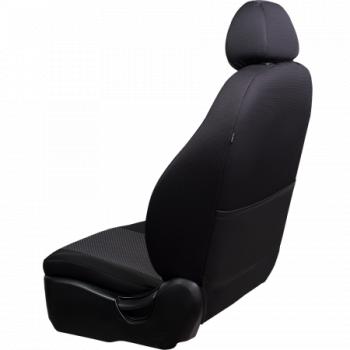 5 949 р. Комплект чехлов для сидений (РЗСиС 60/40 2Г жаккард) Дублин Lord Autofashion  Chevrolet Niva 2123 рестайлинг (2009-2020) (серый, вставка Сеул серая, строчка серая)  с доставкой в г. Воронеж. Увеличить фотографию 2