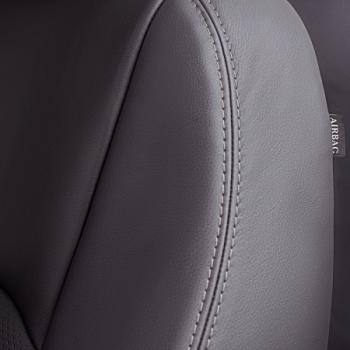 8 999 р. Комплект чехлов для сидений (РЗС 60/40 3Г Илана+Орегон) ТУРИН СТ Lord Autofashion  KIA Rio  2 JB (2005-2011) дорестайлинг седан, рестайлинг седан (серый, вставка серая, строчка серая)  с доставкой в г. Воронеж. Увеличить фотографию 2