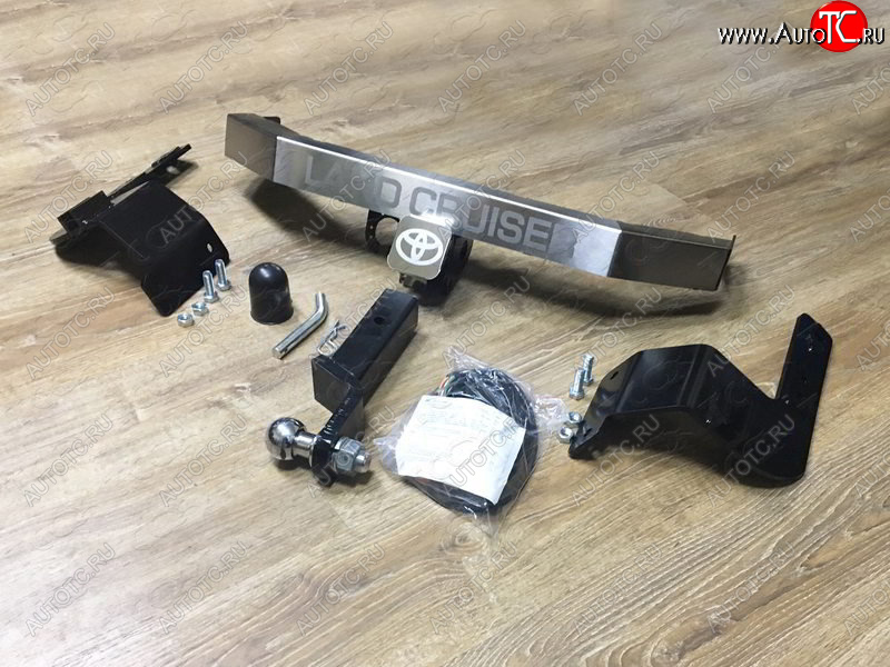 16 999 р. Фаркоп (тягово-сцепное устройство) (кроме EXECUTIVE) ТСС Тюнинг  Toyota Land Cruiser  200 (2012-2021) 1-ый рестайлинг, 2-ой рестайлинг (надпись Land Cruiser, шар E)  с доставкой в г. Воронеж