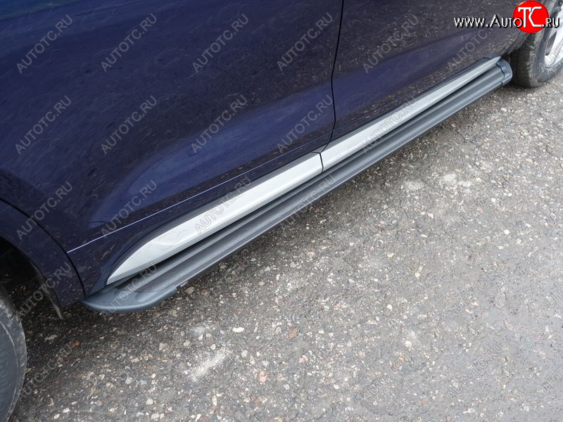 21 999 р. Пороги алюминиевые (без пневмоподвески) Slim Line  Audi Q5 ( 8R,  FY) (2012-2020) рестайлинг, дорестайлинг (черные)  с доставкой в г. Воронеж
