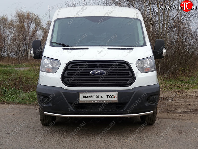 15 999 р. Защита переднего бампера нижняя 42,4 мм ТСС Тюнинг  Ford Transit Connect (2013-2018) (нержавейка)  с доставкой в г. Воронеж