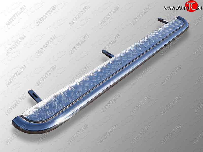 34 799 р. Пороги с площадкой 60,3 мм ТСС Тюнинг Geely Emgrand X7 2-ой рестайлинг (2019-2021) (серые)  с доставкой в г. Воронеж