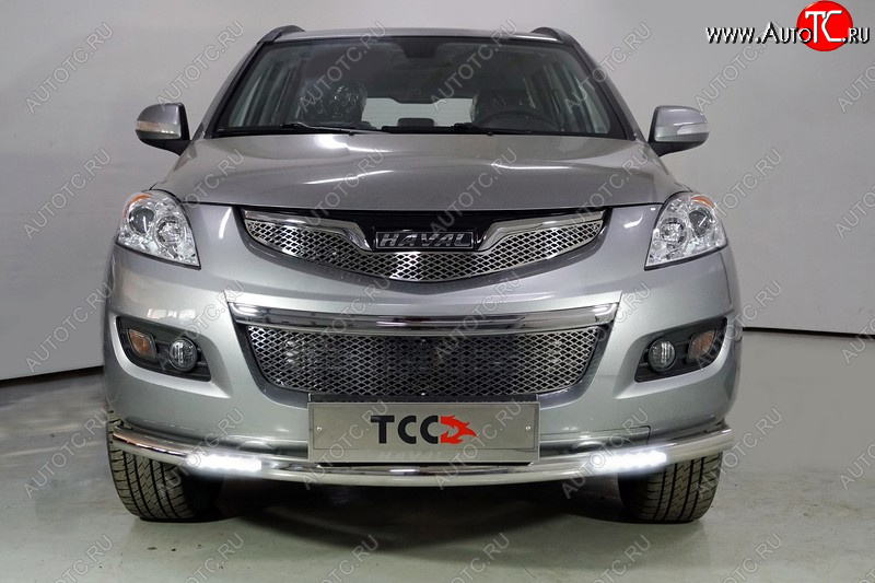34 999 р. Защита переднего бампера нижняя с ДХО 60,3 мм Haval H5 рестайлинг (2020-2023) (нержавейка)  с доставкой в г. Воронеж