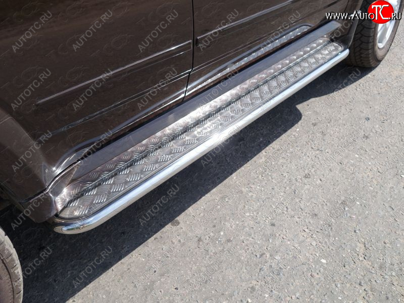 27 849 р. Пороги с площадкой 42,4 мм ТСС Тюнинг Haval H5 рестайлинг (2020-2023) (серые)  с доставкой в г. Воронеж