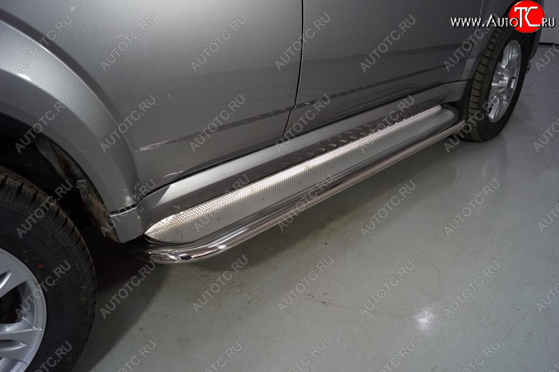 44 999 р. Пороги с площадкой 75х42 мм ТСС Тюнинг  Haval H5 (2020-2023) рестайлинг (нержавейка)  с доставкой в г. Воронеж