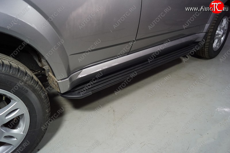 21 999 р. Пороги алюминиевые Slim Line ТСС Тюнинг  Haval H5 (2020-2023) рестайлинг (Black)  с доставкой в г. Воронеж