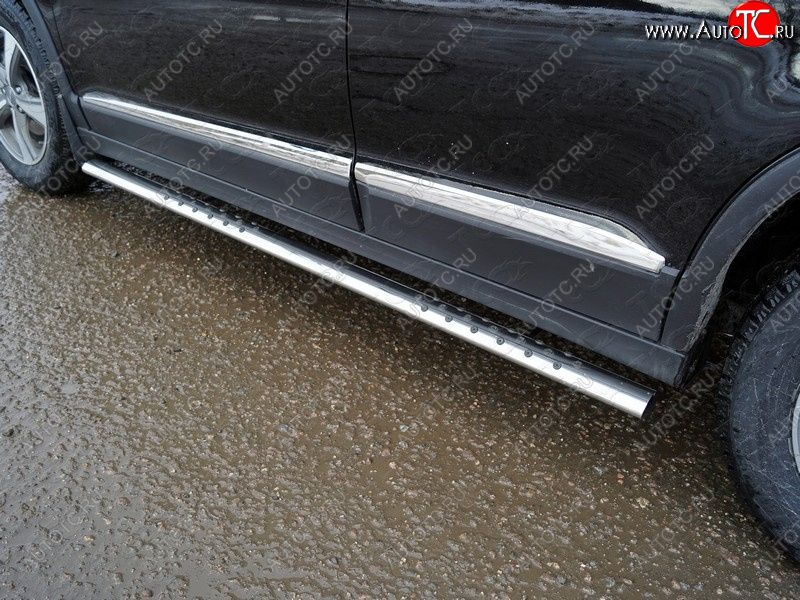33 799 р. Пороги овальные с проступью 75х42 мм ТСС Тюнинг Haval H6 (2013-2020) (серые)  с доставкой в г. Воронеж