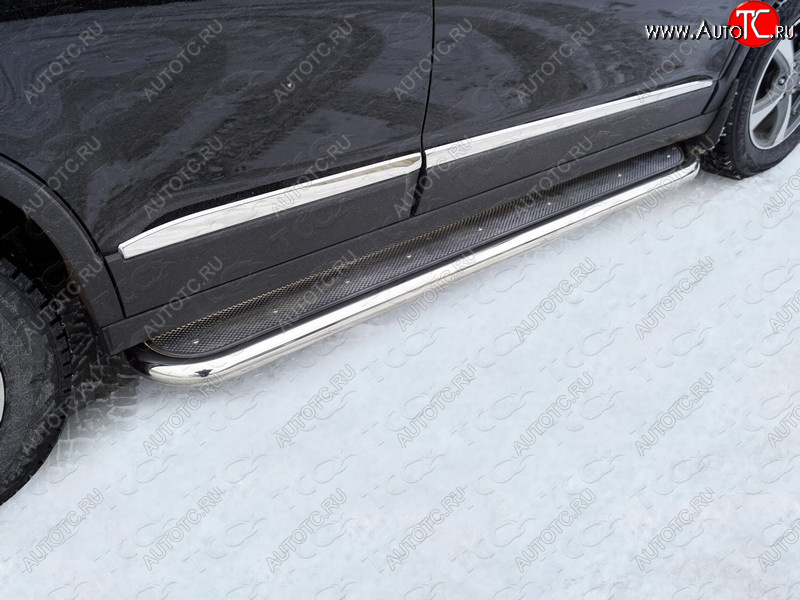 42 999 р. Пороги с площадкой 60,3 мм ТСС Тюнинг Haval H6 (2013-2020) (нержавейка)  с доставкой в г. Воронеж