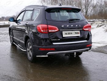 12 699 р. Защита заднего бампера (уголки, d42,4 мм) TCC  Haval H6 (2013-2020)  с доставкой в г. Воронеж. Увеличить фотографию 1