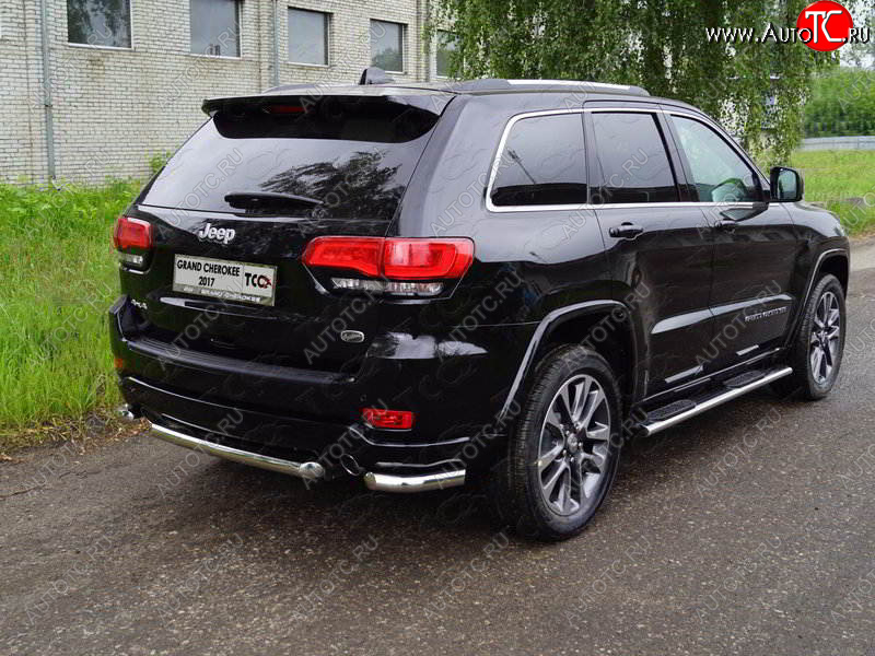 17 649 р. Защита заднего бампера (уголки, d60,3 мм) TCC  Jeep Grand Cherokee  WK2 (2017-2022) 2-ой рестайлинг  с доставкой в г. Воронеж