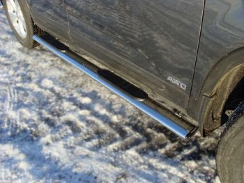 Пороги овальные с накладкой 120х60 мм ТСС Тюнинг KIA Sorento UM/Prime дорестайлинг (2014-2018) (серые)