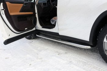 Пороги с площадкой 60,3 мм F-Sport ТСС Тюнинг Lexus RX350 XU30 дорестайлинг (2003-2006)