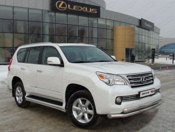 36 299 р. Защита переднего бампера нижняя d76,1*75 мм ТСС Тюнинг Lexus GX460 J150 дорестайлинг (2009-2013) (нержавейка)  с доставкой в г. Воронеж. Увеличить фотографию 1