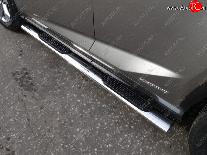 38 799 р. Пороги овальные с накладкой 120х60 мм кроме F-Sport ТСС Тюнинг Lexus NX200 Z10 дорестайлинг (2014-2017) (серые)  с доставкой в г. Воронеж