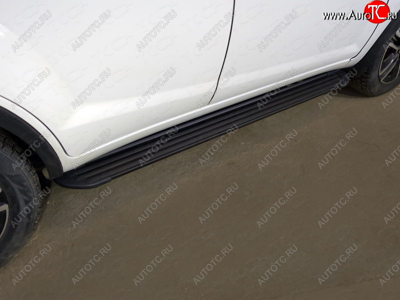 21 999 р. Пороги алюминиевые Slim Line ТСС Тюнинг  Lifan X60 (2016-2025) 2-ой рестайлинг (Black)  с доставкой в г. Воронеж