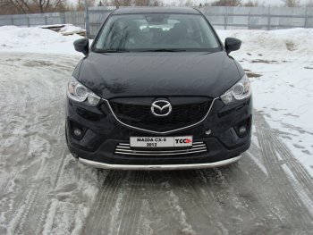 Защита переднего бампера нижняя d60,3 мм ТСС Тюнинг Mazda CX-5 KE дорестайлинг (2011-2014) ()